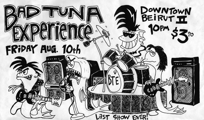 bad tuna experience poster downtown beirut II last show