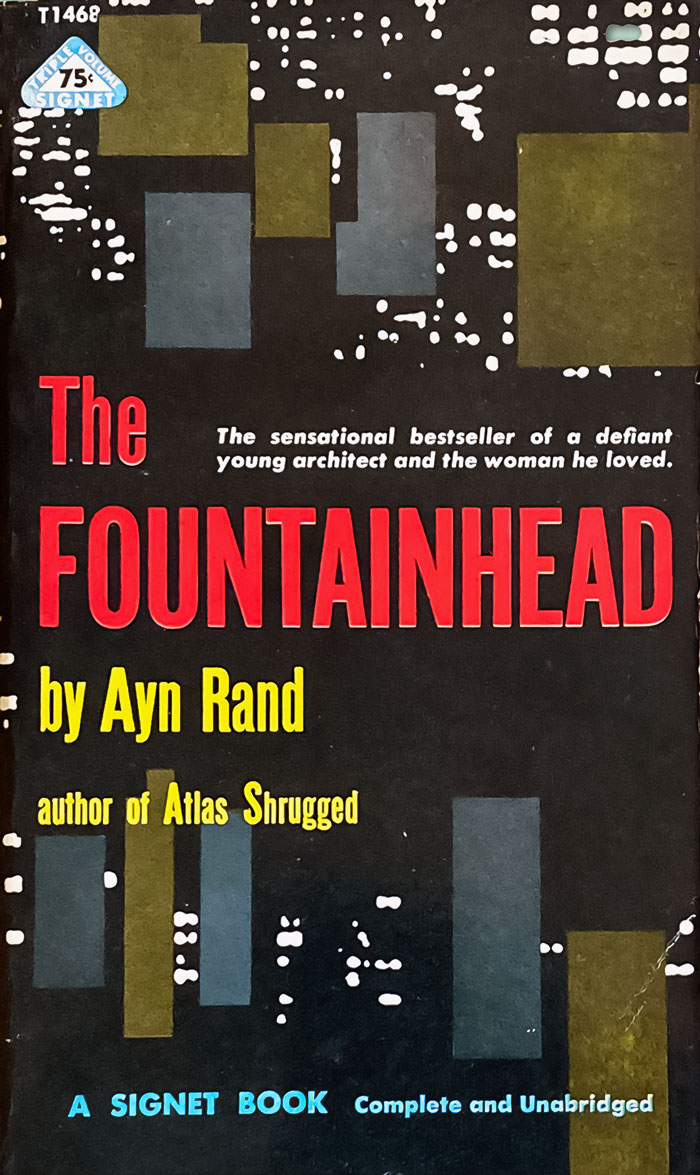 1959 Signet paperback of The Fountainhead