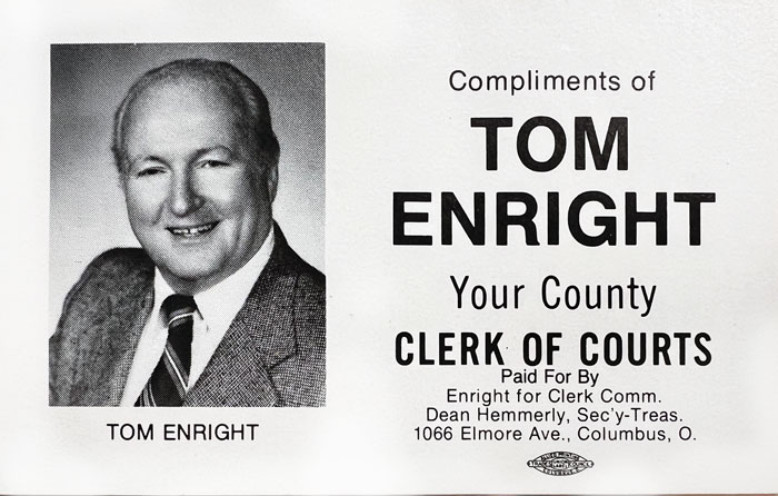 Tom Enright 1983 OSU football schedule