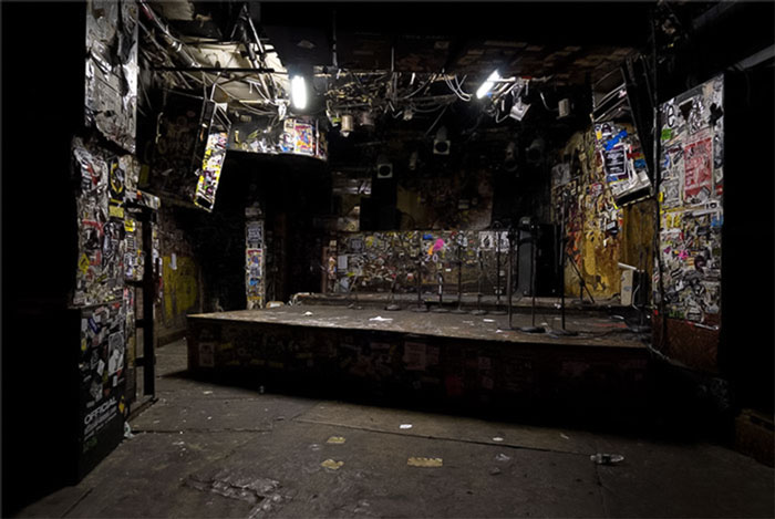 CBGB interior, East Village. Played there twice to no great impact.