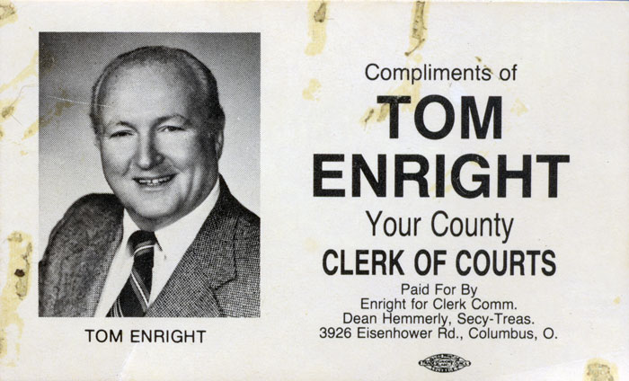 Tom Enright's 1985 OSU football schedule
