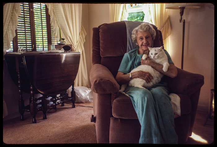 Grandma and her cat