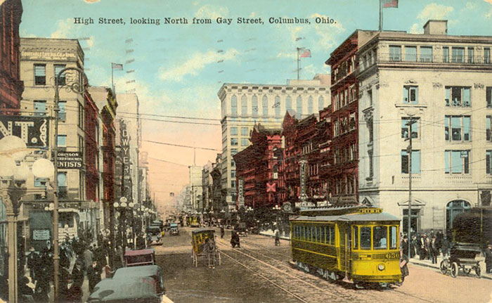The streetcars in Columbus