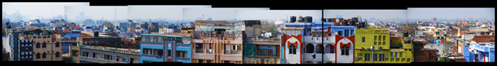 Hotels of Old Delhi (composite panorama)