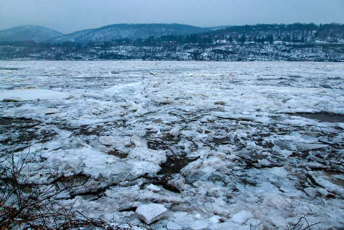 The Hudson in winter