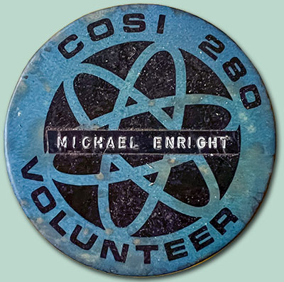 Center of Science and Industry Volunteer Badge