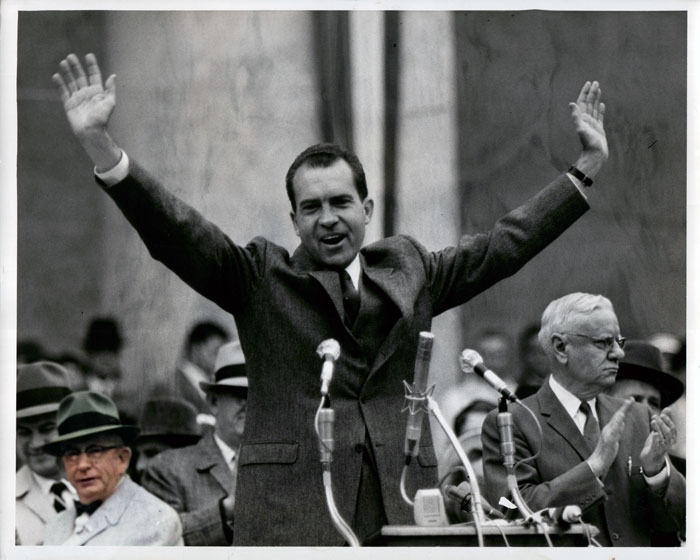 My grandpa and Nixon in 1968