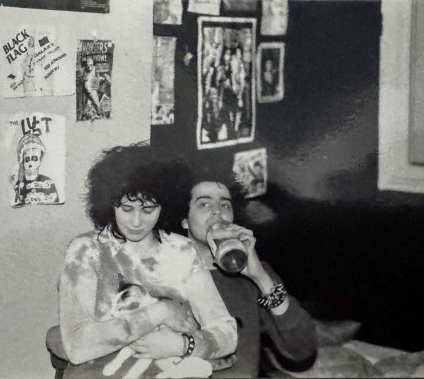 With a boy and a cat