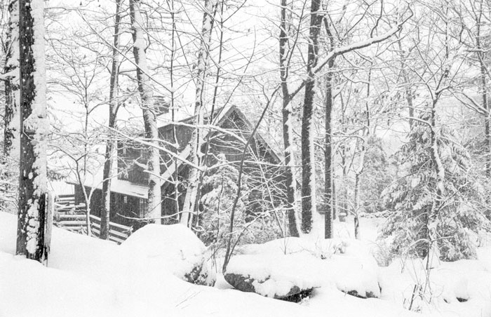 house in winter