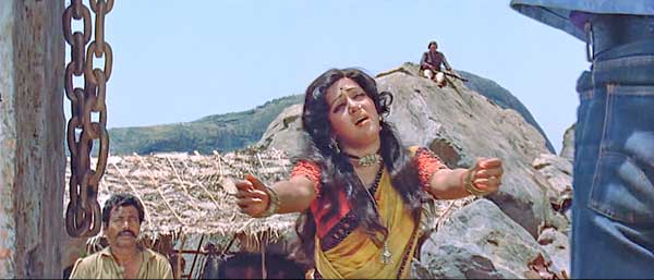 Hema Malini dancing on glass to save her lover