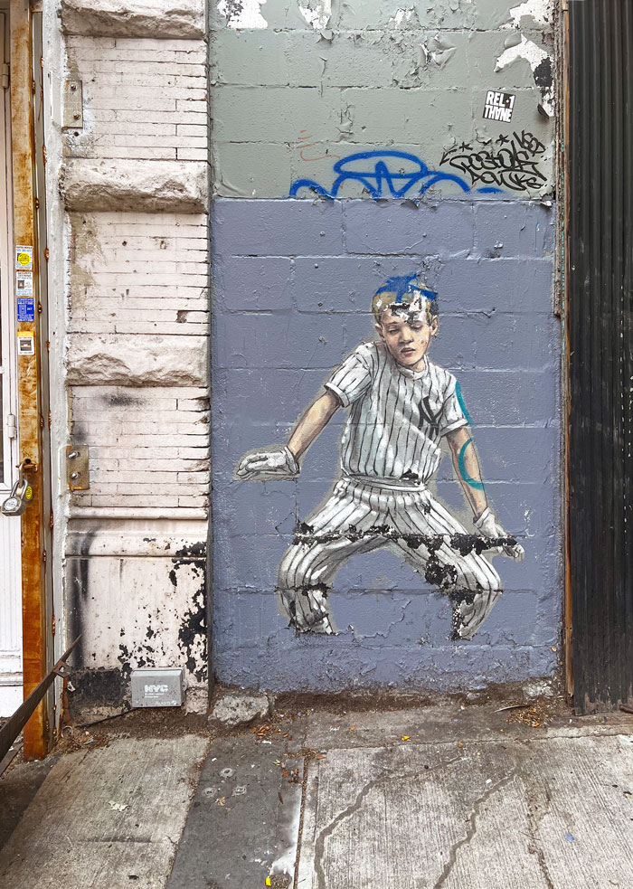 On a wall in Manhattan Valley