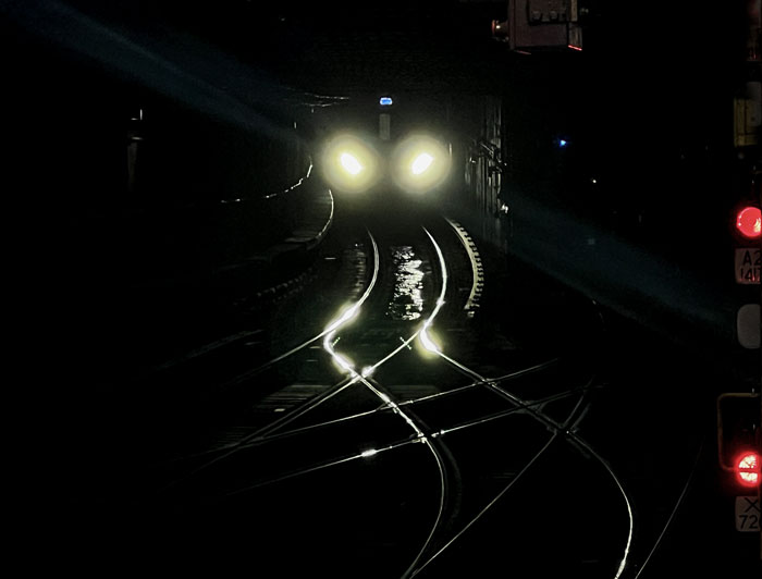 Stopped train at 168